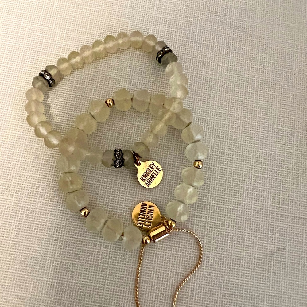 Kinsley Armelle champagne colored bracelets